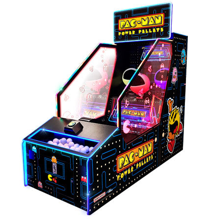 Namco Pac-Man Power Pellets Arcade Game Machine – Ball-Throwing Skill Game | Interactive LED Playfield | Power Pellet Bonus Mode | Family Entertainment.