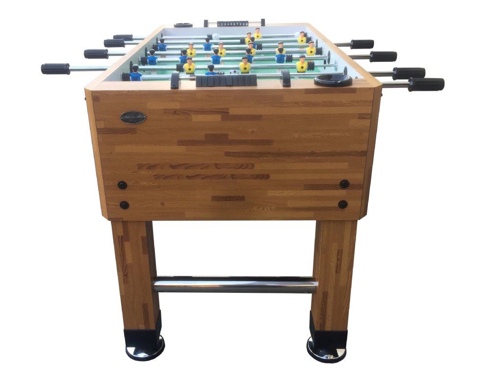 Berner Billiards premium foosball table with adjustable goalie configuration