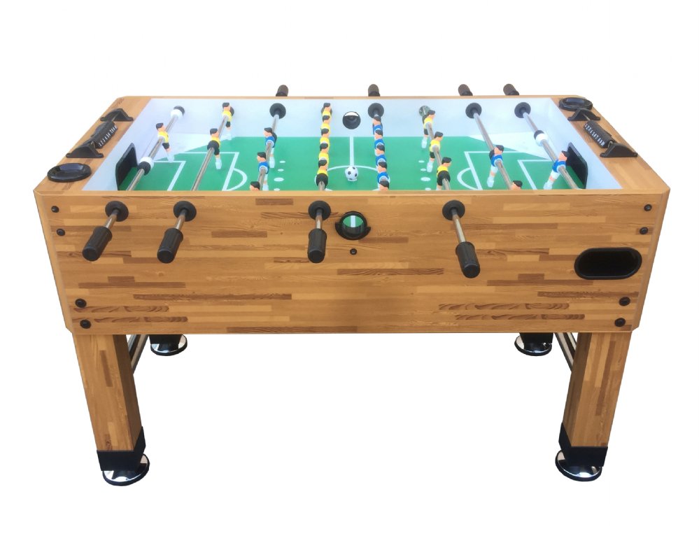 Berner Billiards premium foosball table with adjustable goalie configuration