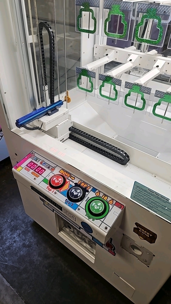 Prize Locker skill-based prize vending arcade machine with clear compartments and precision-controlled prize retrieval system