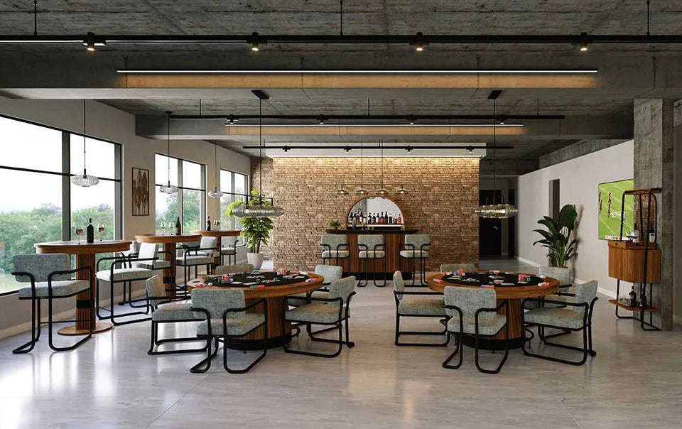 54" Prohibition Three-Shade Glass Light Fixture – Art Deco Brass or Matte Black Frame with Vintage Glass Shades