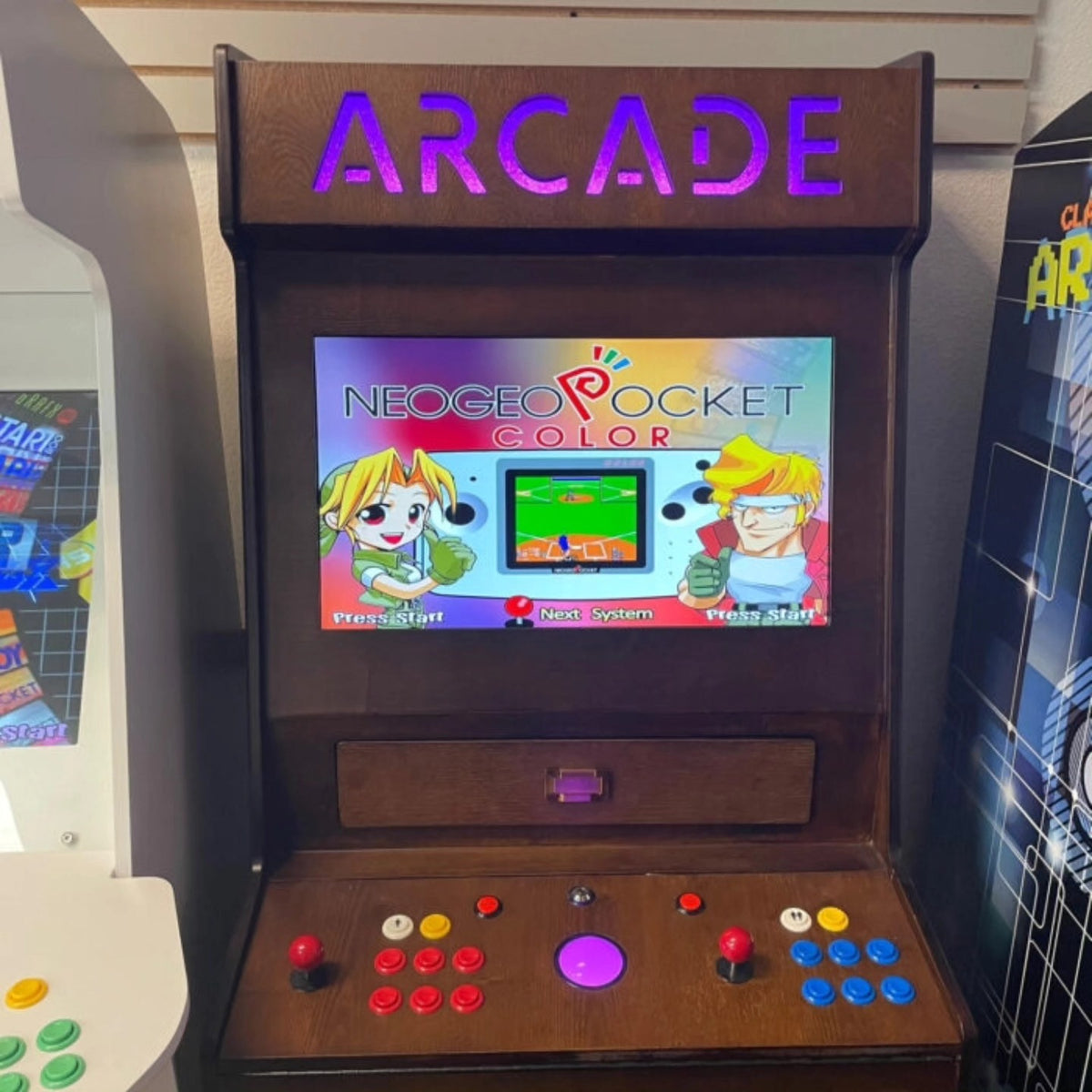 Retro Arcade Machine for Home | 2 Player Arcade Game Machine 7000 Games 32" LCD Screen by Game Room City - Arcade