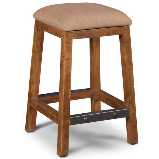 Rustic City 24" Upholstered Barstool & Counter Stool by Sunset Trading