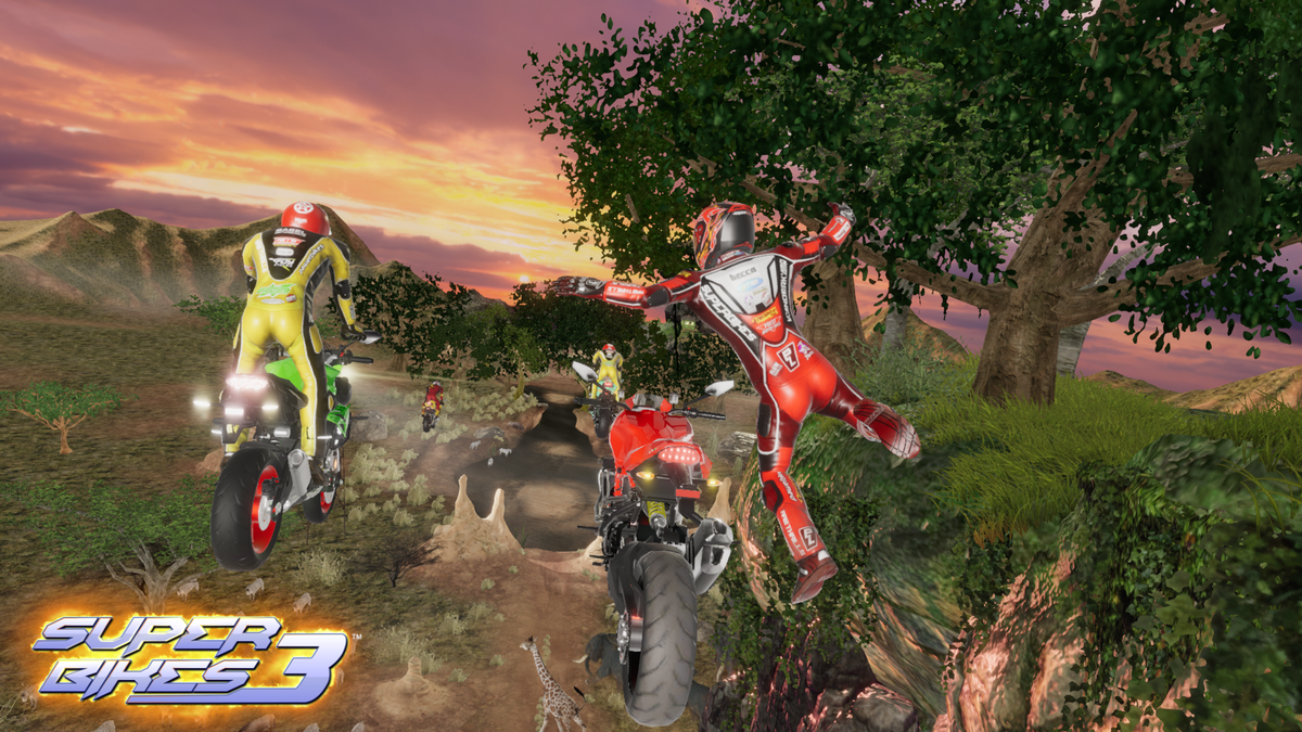 Super Bikes 3 Arcade Machine – Raw Thrills Motorcycle Racing Game | 1-8 Player Linked Cabinets | Official Yamaha Bikes | 43&quot; HD Display | Multiplayer &amp; Destructible Tracks.