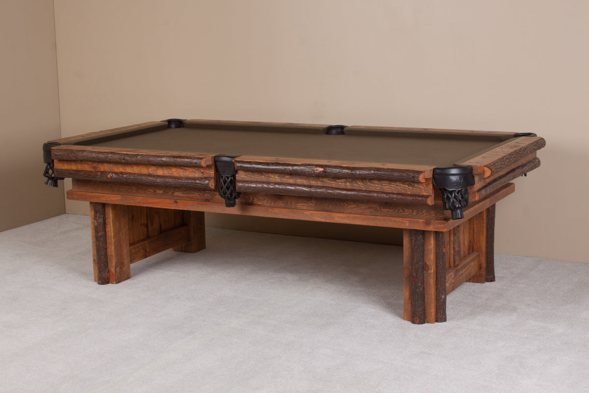 Sawtooth Hickory Pool Table