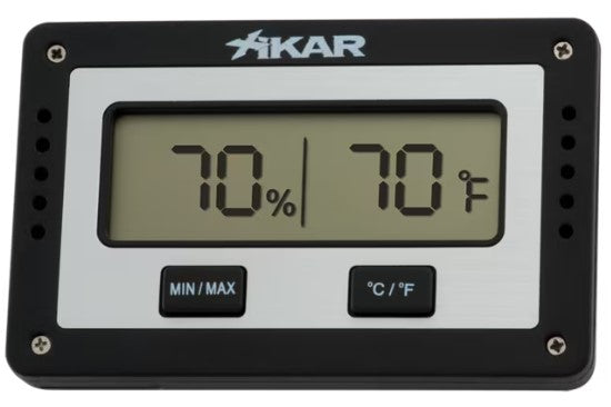 XIKAR PuroTemp Rectangle Analog Hygrometer