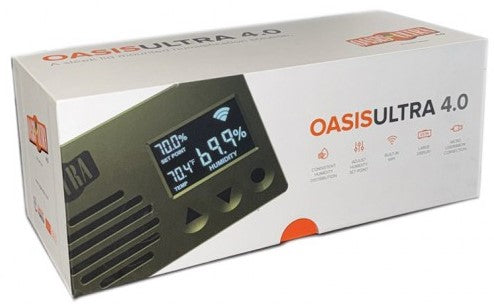 Cigar Oasis Ultra 4.0 For Cigar Spaces – Slim Electric Humidifier for Desktop Humidors.
