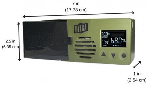 Cigar Oasis Ultra 4.0 For Cigar Spaces – Slim Electric Humidifier for Desktop Humidors.