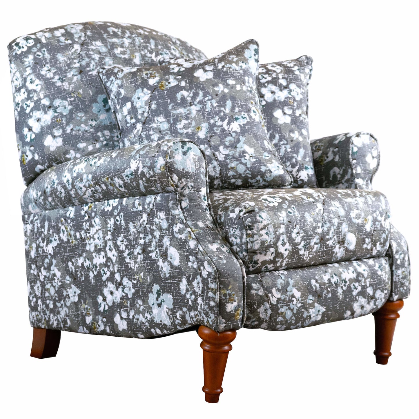 Seascape/Shoshanna Haze Pushback Recliner with Two Matching Pillows by Sunset Trading