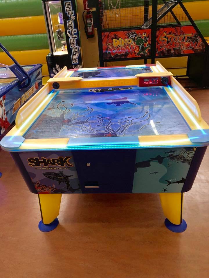Shark Air Hockey - 6ft Air Hockey Table | Illuminated Playfield | Waterproof Design