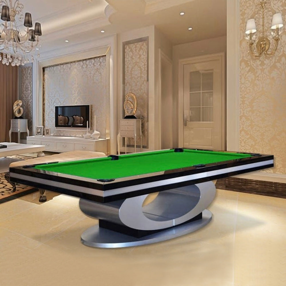 Sierra Modern Luxury Pool Table – Contemporary Slate Billiards Table | Solid Hardwood Frame | 3-Piece Precision Slate | Leather Drop Pockets | Matte or High-Gloss Finish.