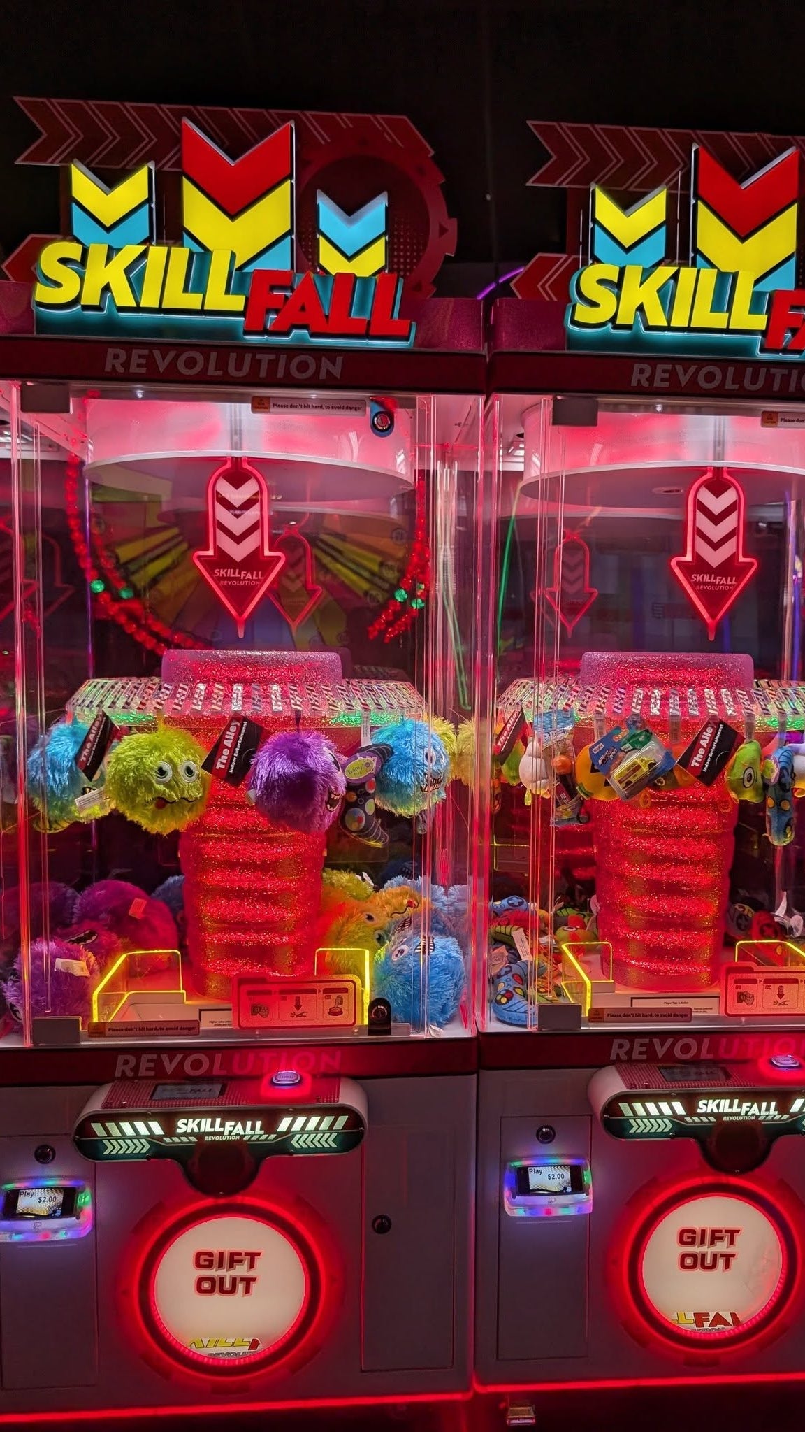 Skill Fall Revolution – Red Cabinet Prize Redemption Arcade Machine