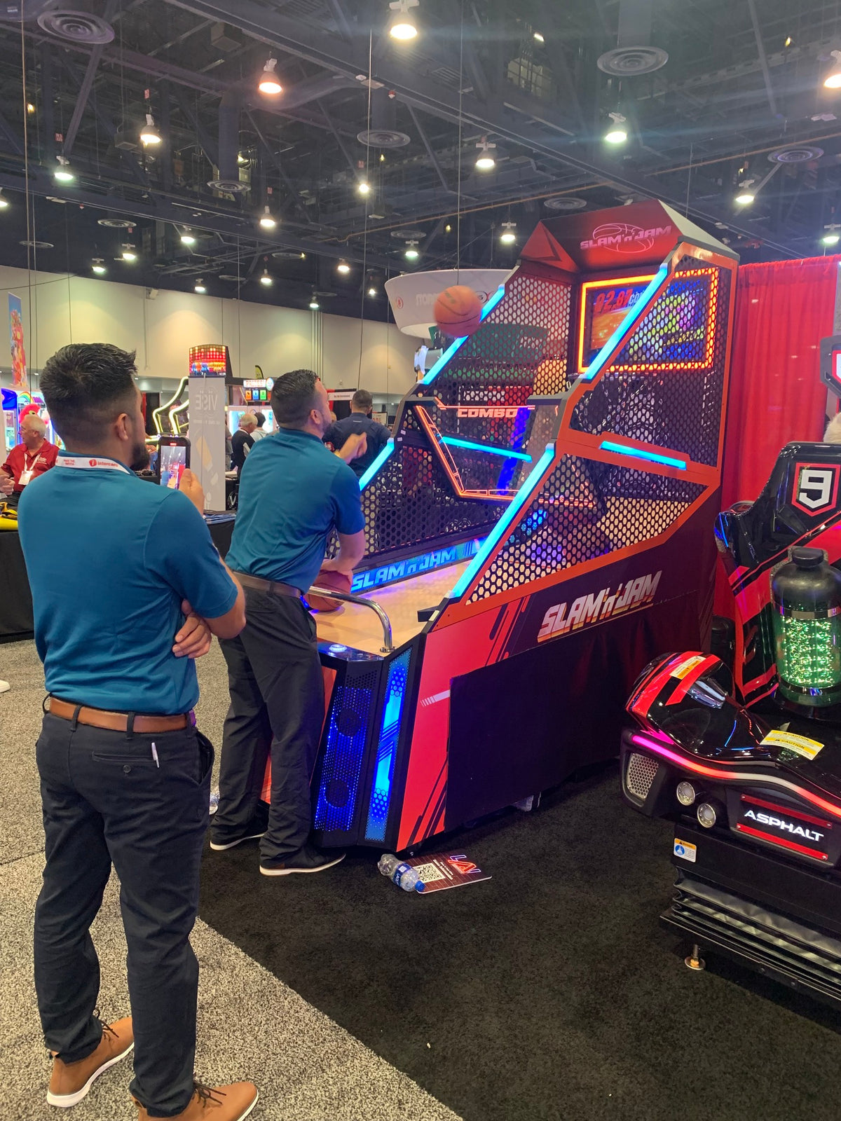 Slam ’n’ Jam Ultra arcade basketball game with HD LED backboard and competitive multiplayer hoop shooting.