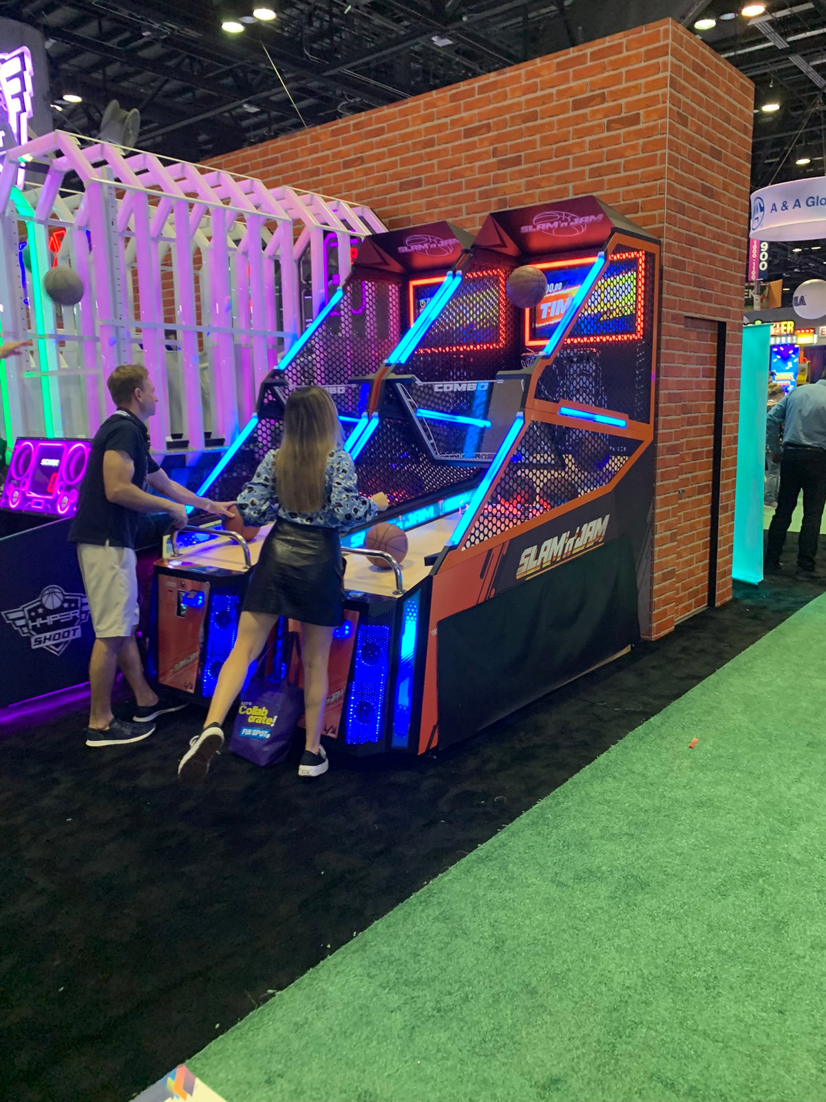Slam ’n’ Jam Ultra arcade basketball game with HD LED backboard and competitive multiplayer hoop shooting.