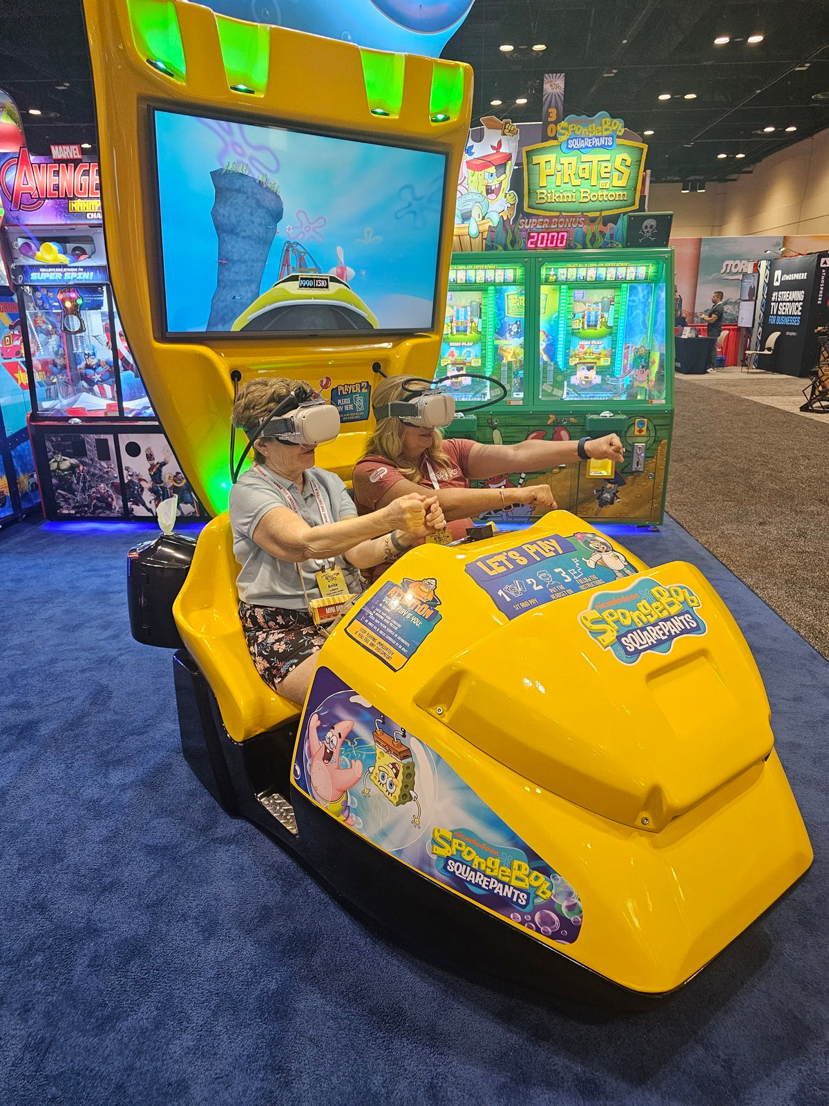 SpongeBob SquarePants VR Bubble Coaster immersive virtual reality ride with interactive family-friendly experience