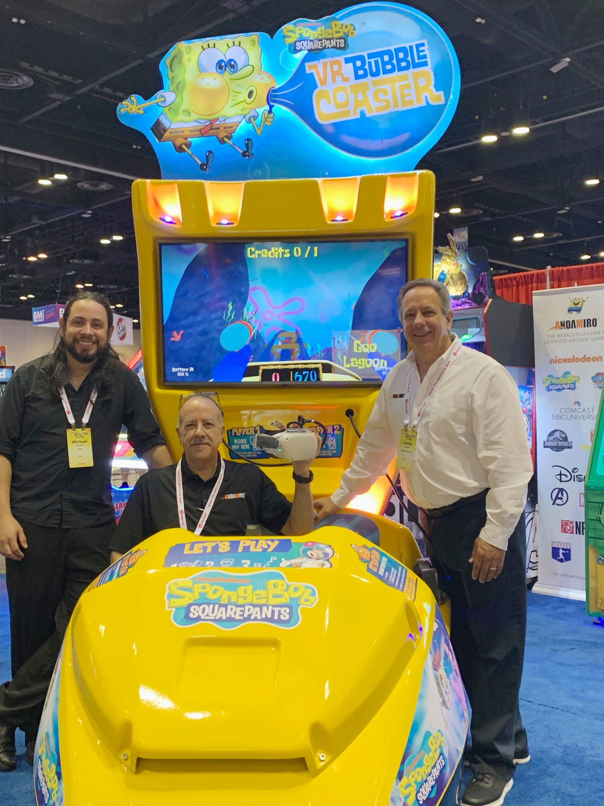 SpongeBob SquarePants VR Bubble Coaster immersive virtual reality ride with interactive family-friendly experience