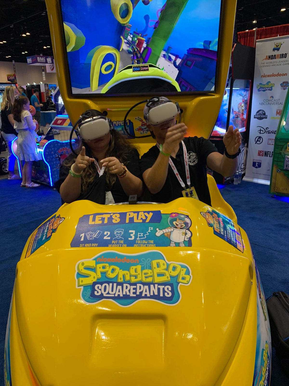 SpongeBob SquarePants VR Bubble Coaster immersive virtual reality ride with interactive family-friendly experience