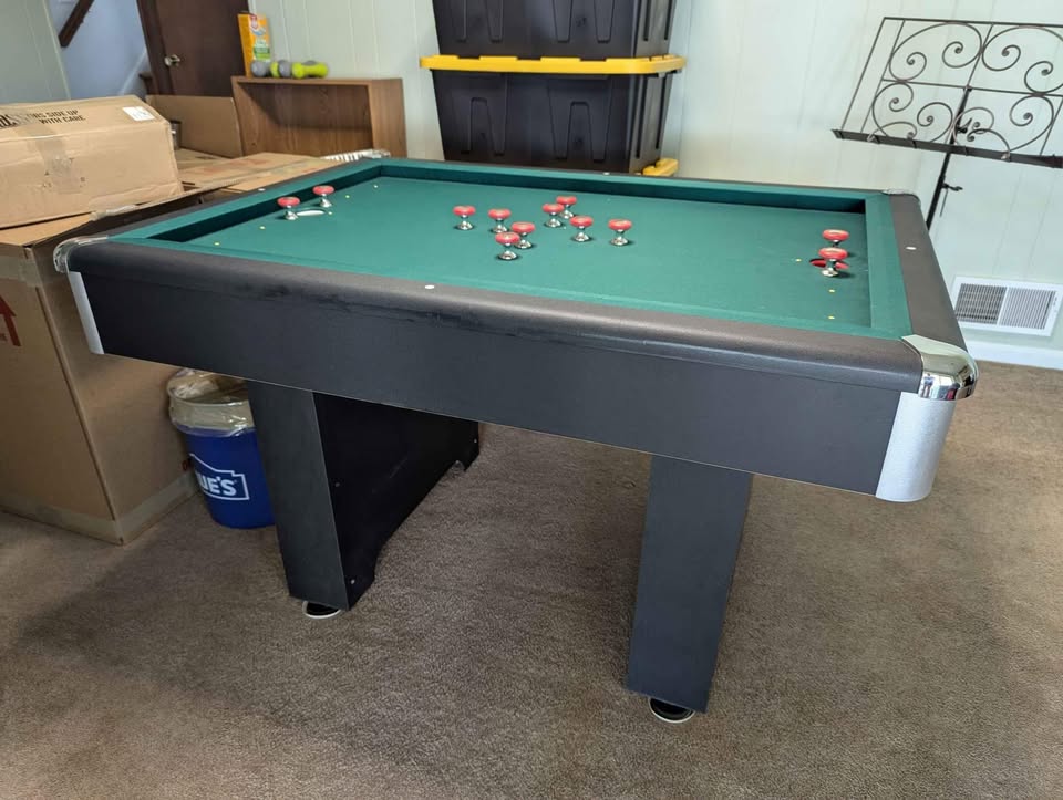 The Basic slate bumper pool table by Berner Billiards with classic design