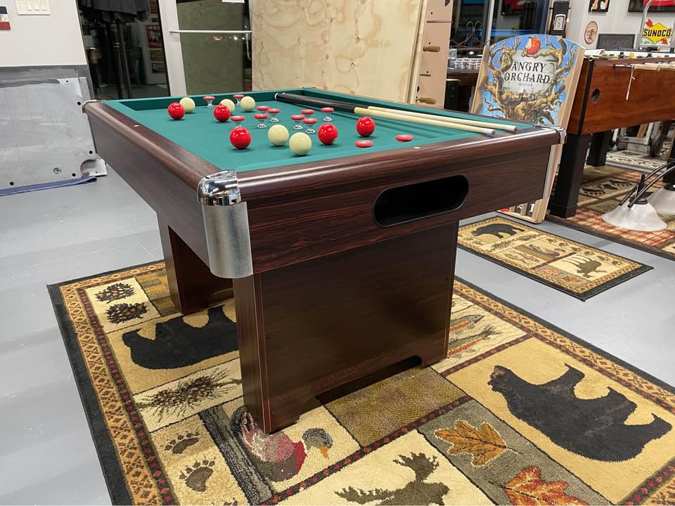 The Basic slate bumper pool table by Berner Billiards with classic design