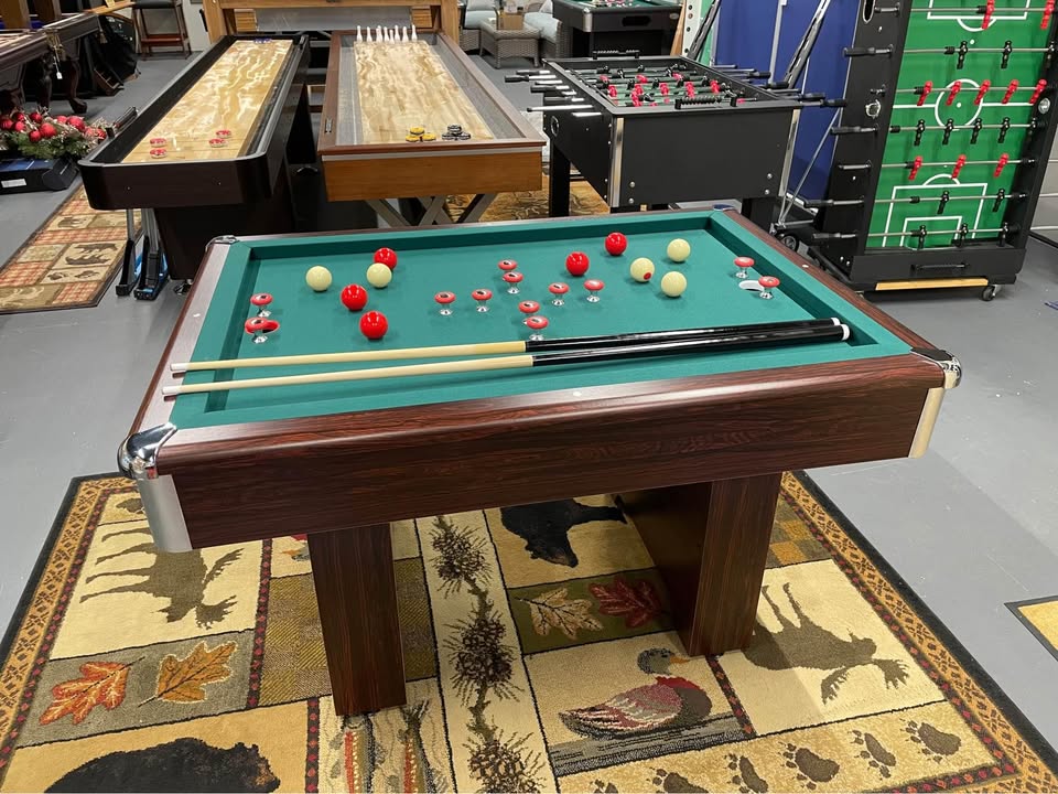 The Basic slate bumper pool table by Berner Billiards with classic design