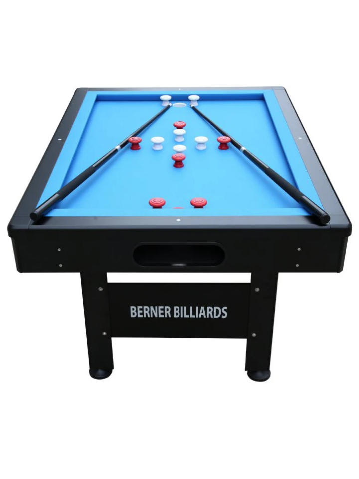 Orlando outdoor bumper pool table in black non-slate design by Berner Billiards