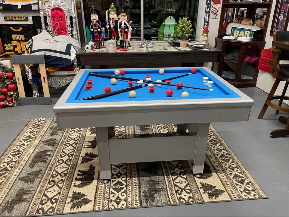 Orlando outdoor bumper pool table in Silver non-slate design by Berner Billiards