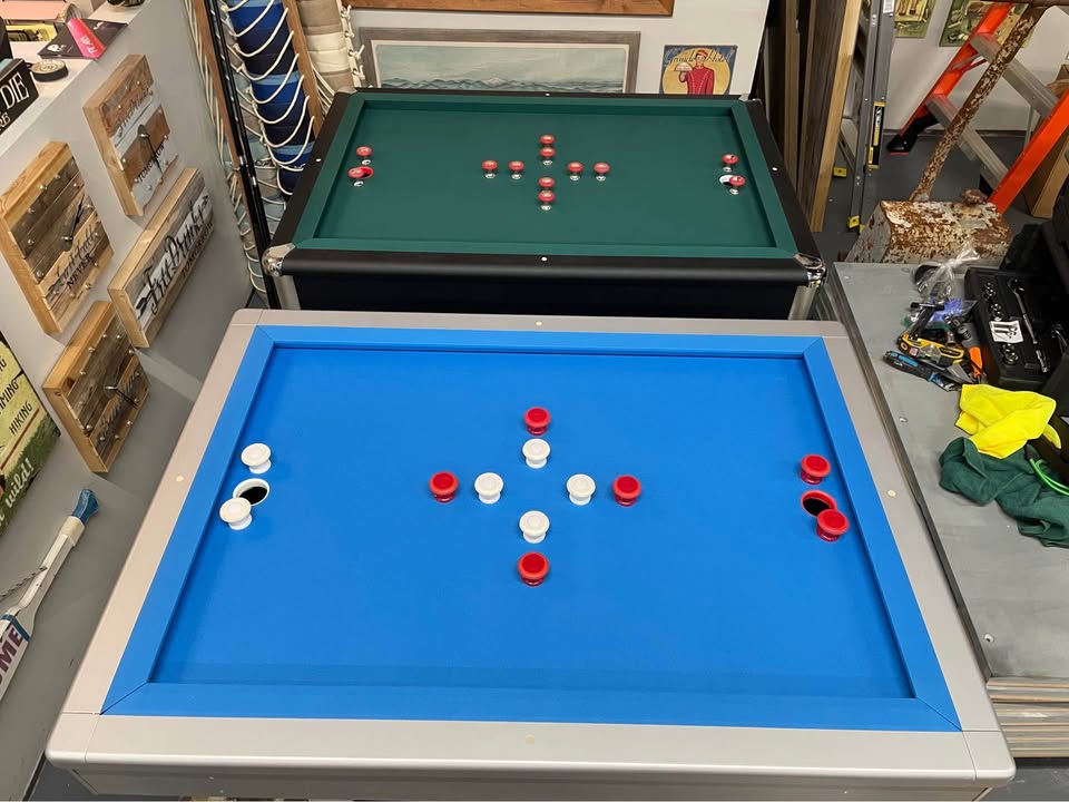 Orlando outdoor bumper pool table in Silver non-slate design by Berner Billiards