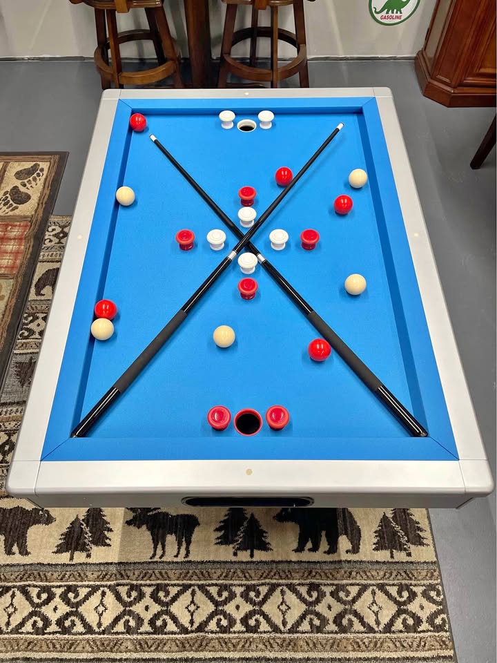 Orlando outdoor bumper pool table in Silver non-slate design by Berner Billiards