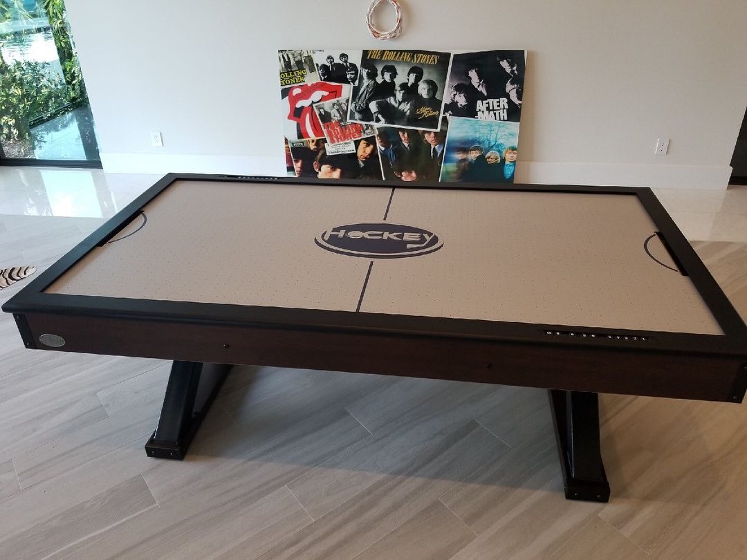 The X-Treme 7-foot air hockey table by Berner Billiards with sleek play surface