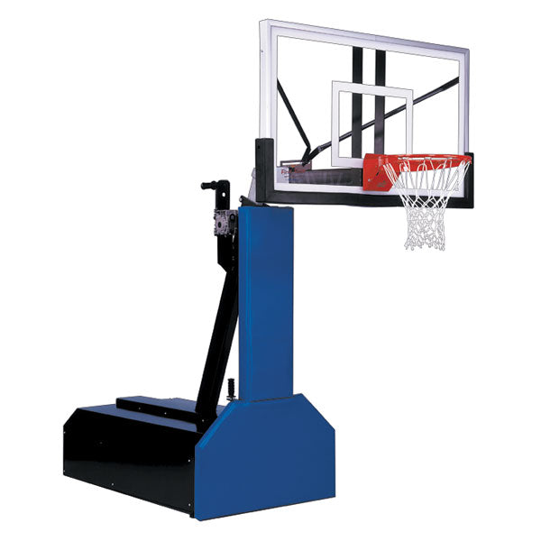 Thunder portable adjustable basketball goal with tempered glass or acrylic backboard