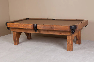 Barnwood Timber Lodge Rustic Pool Table