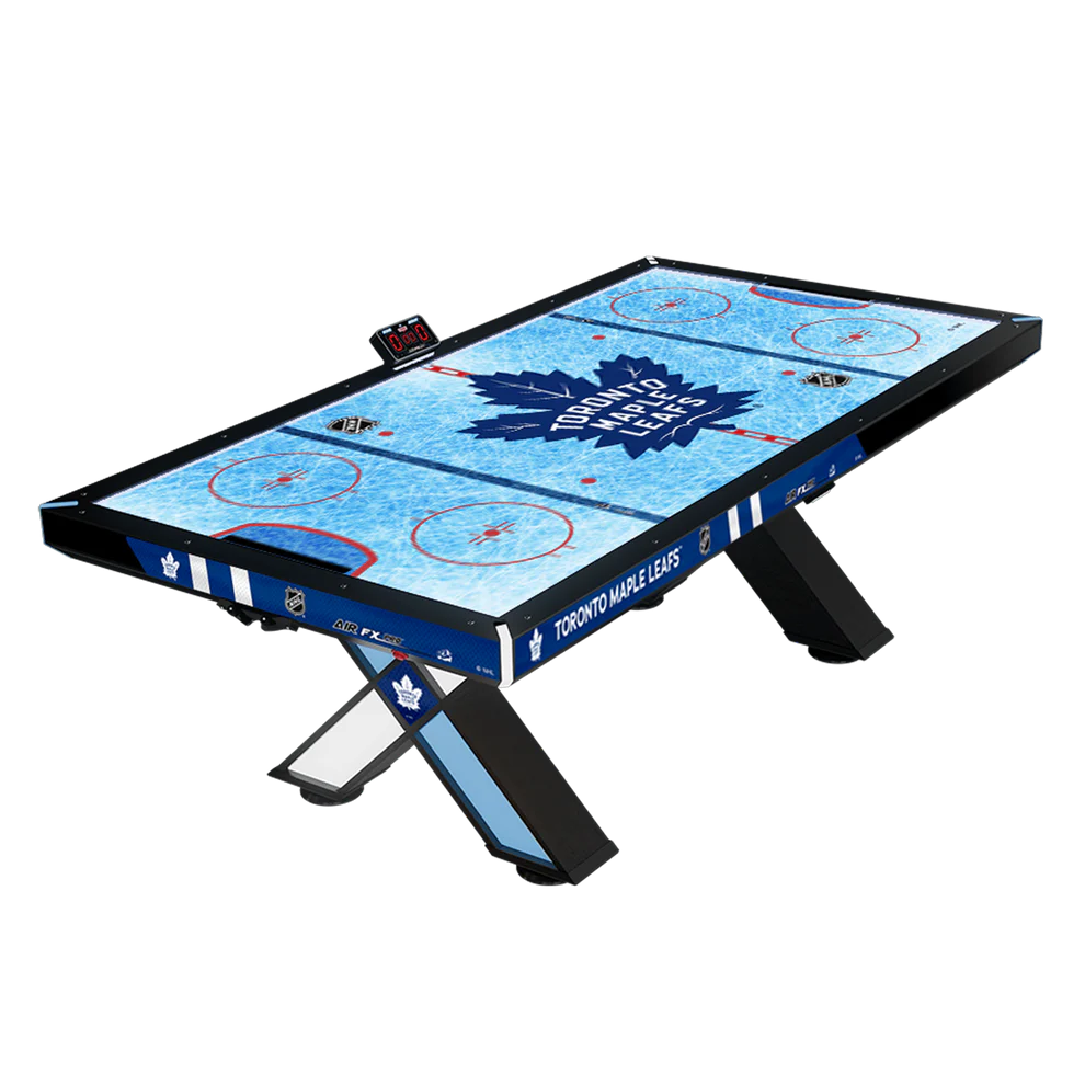 Home NHL Air FX Pro 8&#39; Air Hockey Table – Official NHL Licensed | LED Backlit Playfield | Powder Coated Steel &amp; Hardwood Accents | Programmable LEDs | Choose Your Team.