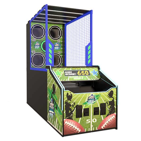 Tundra Toss: Quick Fire arcade left side view