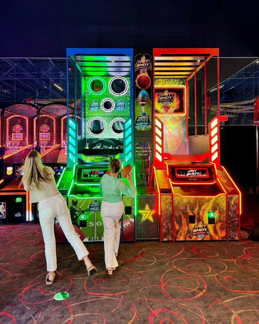 Tundra Toss Football Fury Arcade Machine | Interactive Football Toss Skill Game by Bay Tek Entertainment - Video Game Arcade