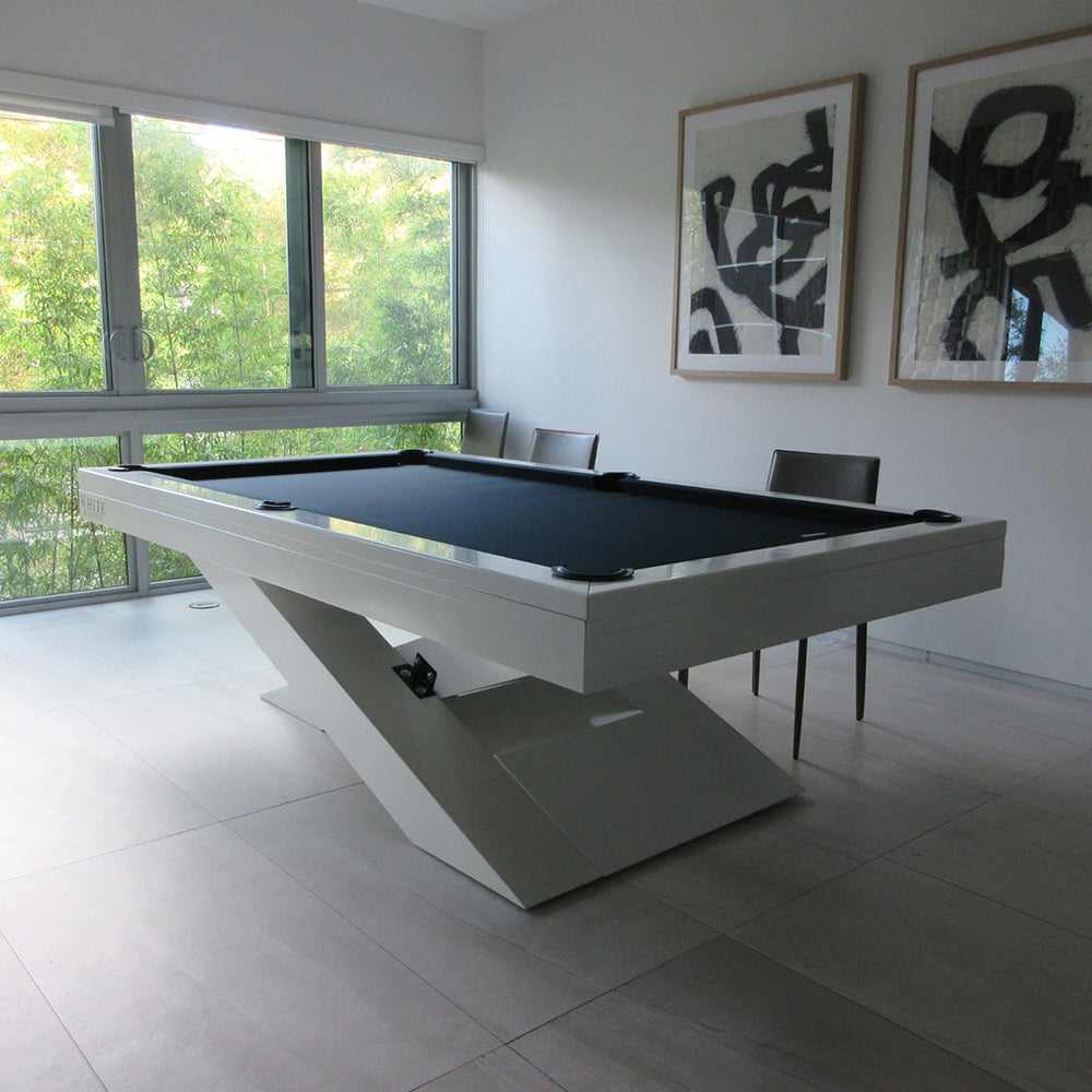 Ultimate Modern Luxury Slate Pool Table | Solid Hardwood | Leather Pockets.