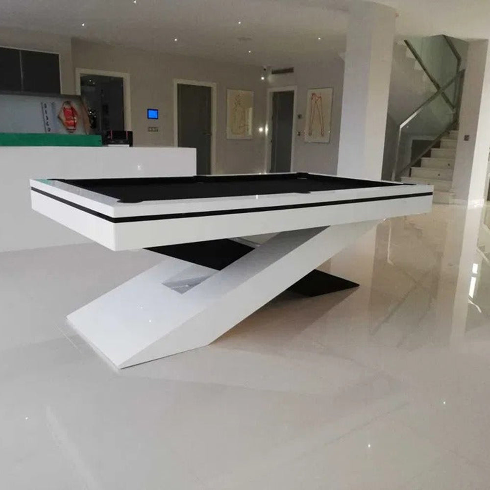 Ultimate Modern Luxury Slate Pool Table | Solid Hardwood | Leather Pockets.