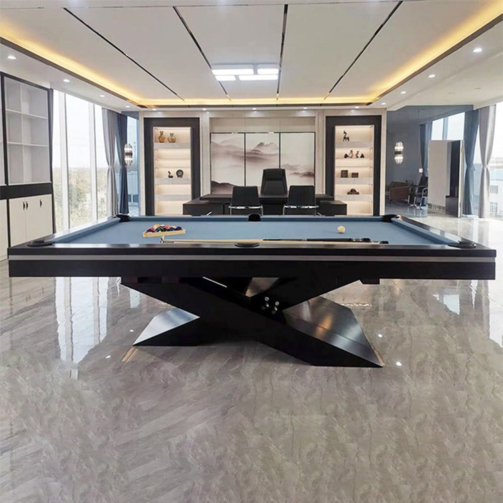 Ultimate Modern Luxury Slate Pool Table | Solid Hardwood | Leather Pockets.