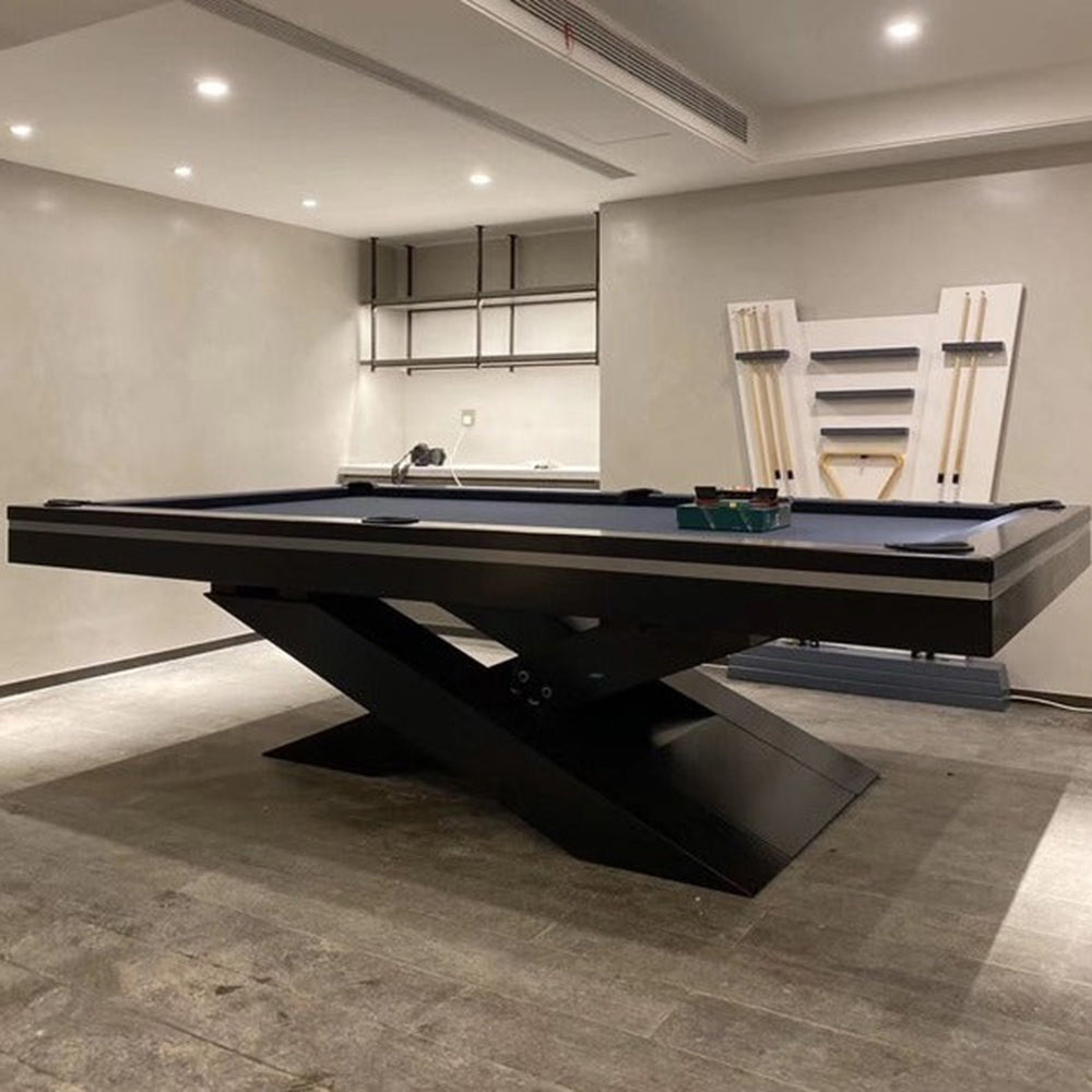 Ultimate Modern Luxury Slate Pool Table | Solid Hardwood | Leather Pockets.