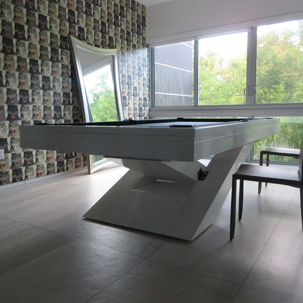 Ultimate Modern Luxury Slate Pool Table | Solid Hardwood | Leather Pockets.