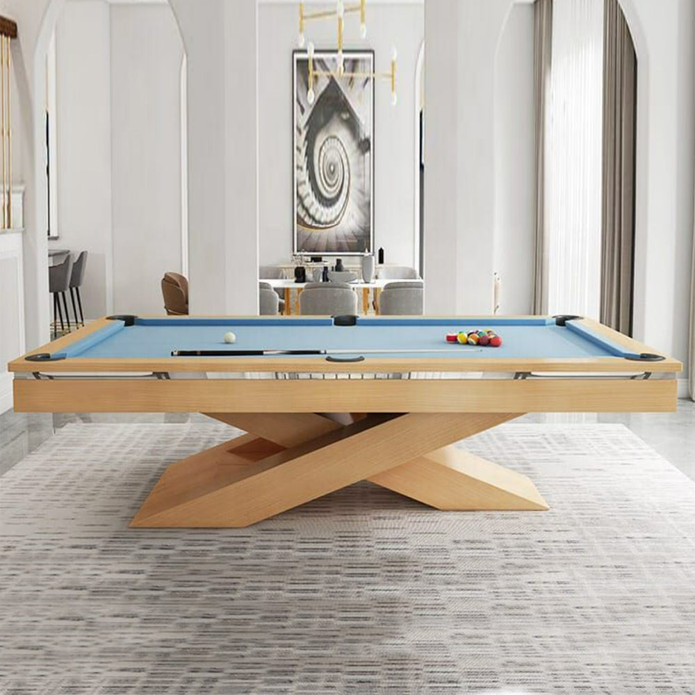 Ultimate Modern Luxury Slate Pool Table | Solid Hardwood | Leather Pockets.