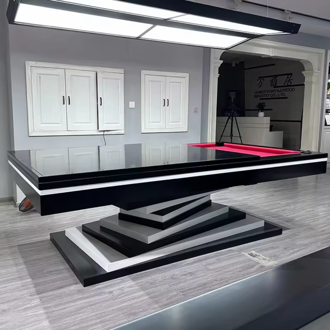 Neavio Modern Slate Pool Table - Luxury Billiards Table | Solid Hardwood Frame | 3-Piece Precision Slate | Leather Drop Pockets | Matte or High-Gloss Finish.