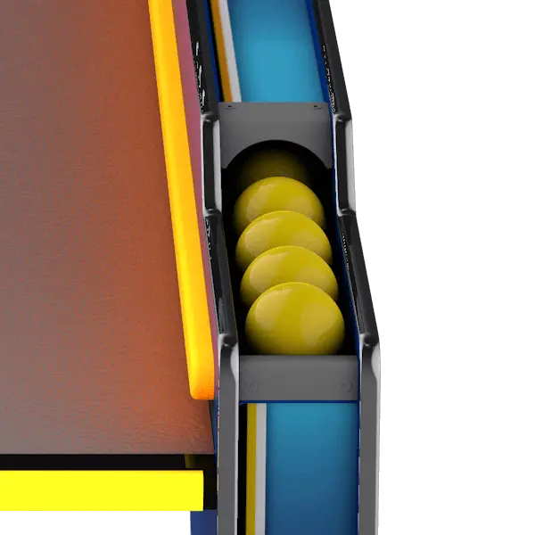 Ice Ball Pro Home Skee-Ball Arcade by ICE Games – 10&#39; LED Alley Roller | Black, Blue, or Pink Customization | 5 Multiplayer Game Modes | Free Play | Home Game Room.