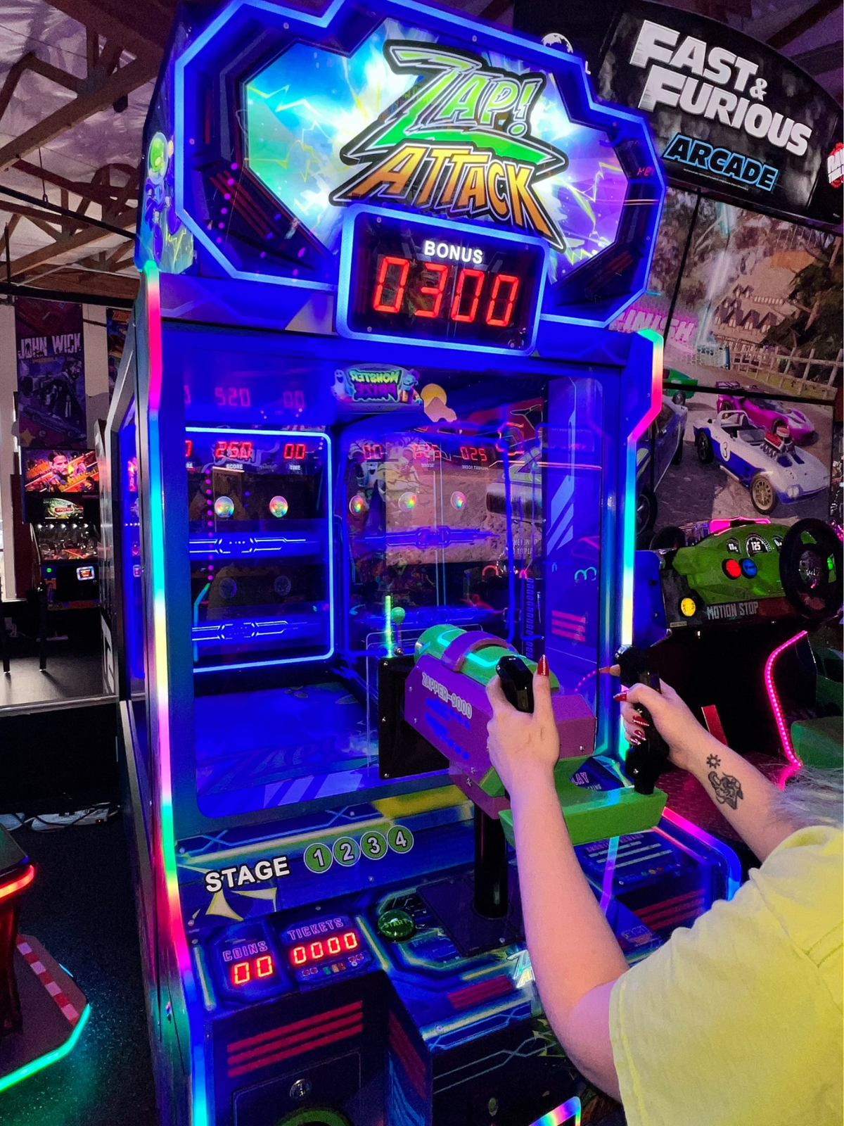 Zap Attack Arcade Machine | Alien Defense Ball Shooter Game