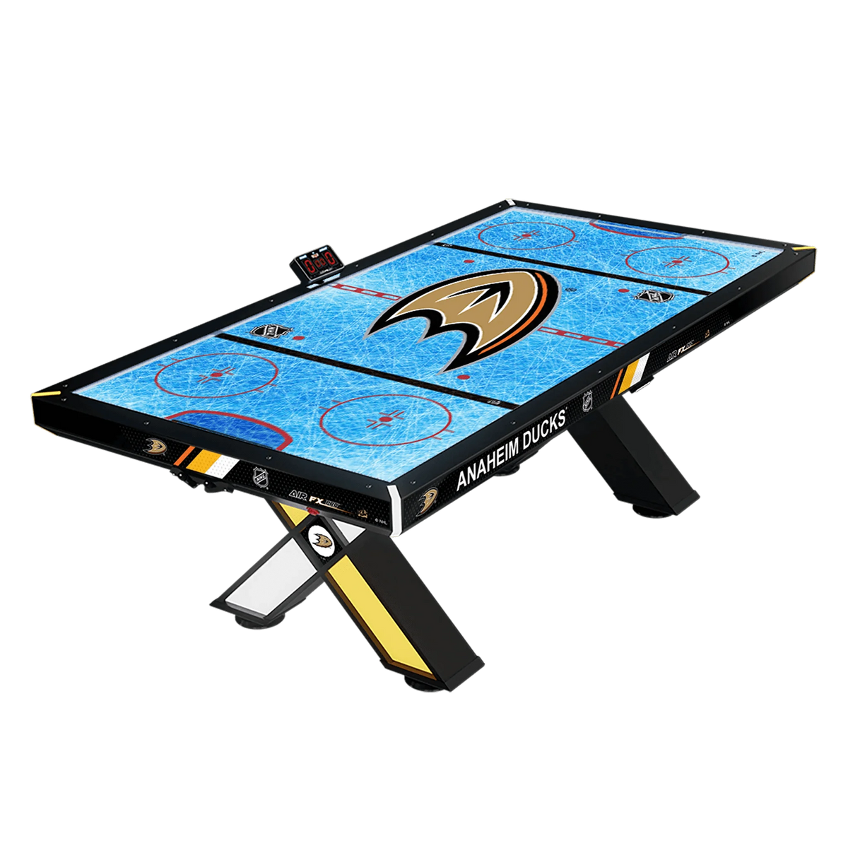 Home NHL Air FX Pro 8&#39; Air Hockey Table – Official NHL Licensed | LED Backlit Playfield | Powder Coated Steel &amp; Hardwood Accents | Programmable LEDs | Choose Your Team.