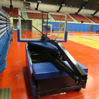 Stormâ„¢ Portable Basketball Hoop - Adjustable Indoor Gym System with Variable Overhang & Pro Backboard Options.