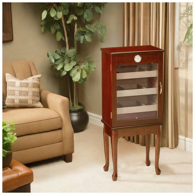 600 Cigar Count Storage Bronze Mahogany Cigar Humidor Cabinet – Belmont.