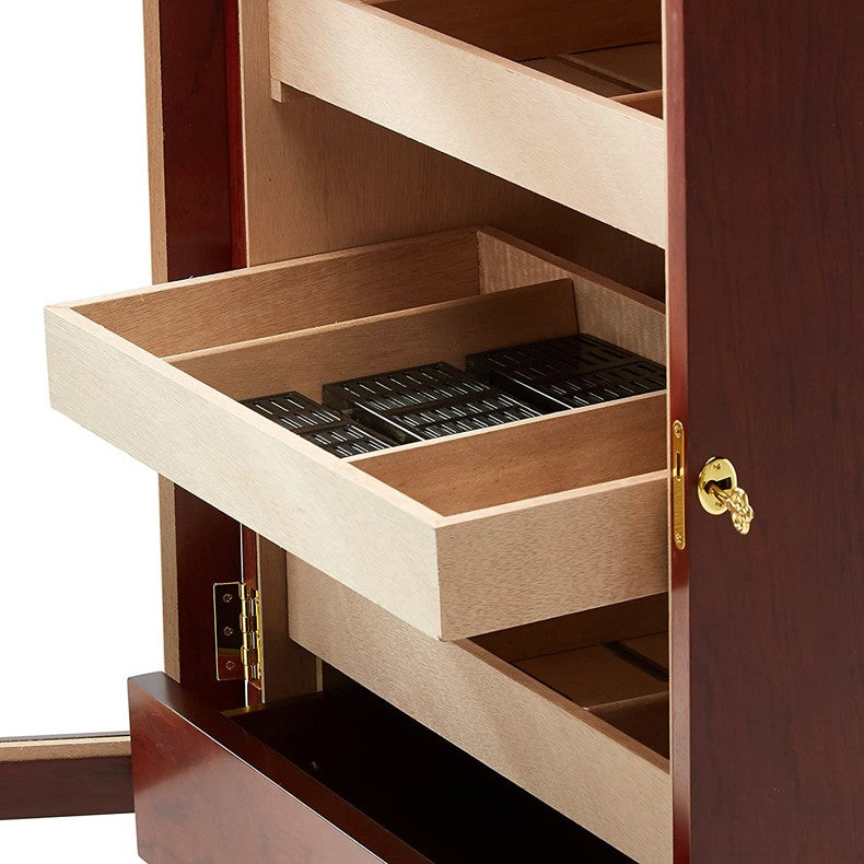 600 Cigar Count Storage Bronze Mahogany Cigar Humidor Cabinet – Belmont.
