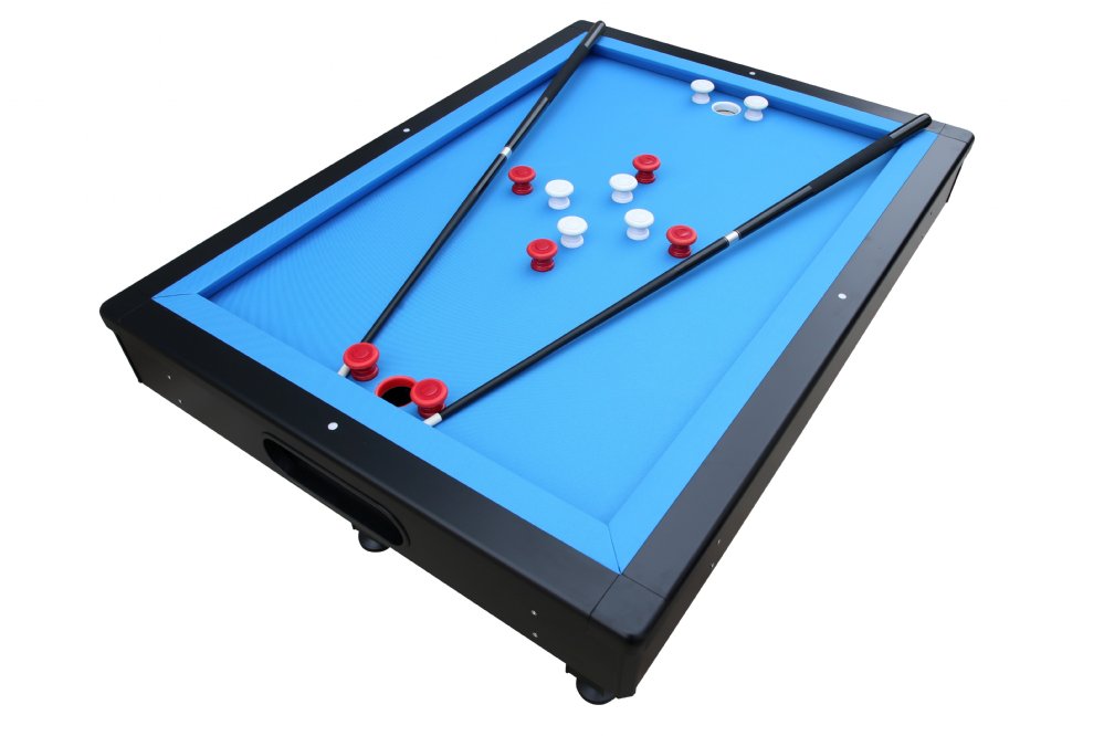 The Orlando Outdoor Bumper Pool Table in Black (Non-Slate) by Berner Billiards.