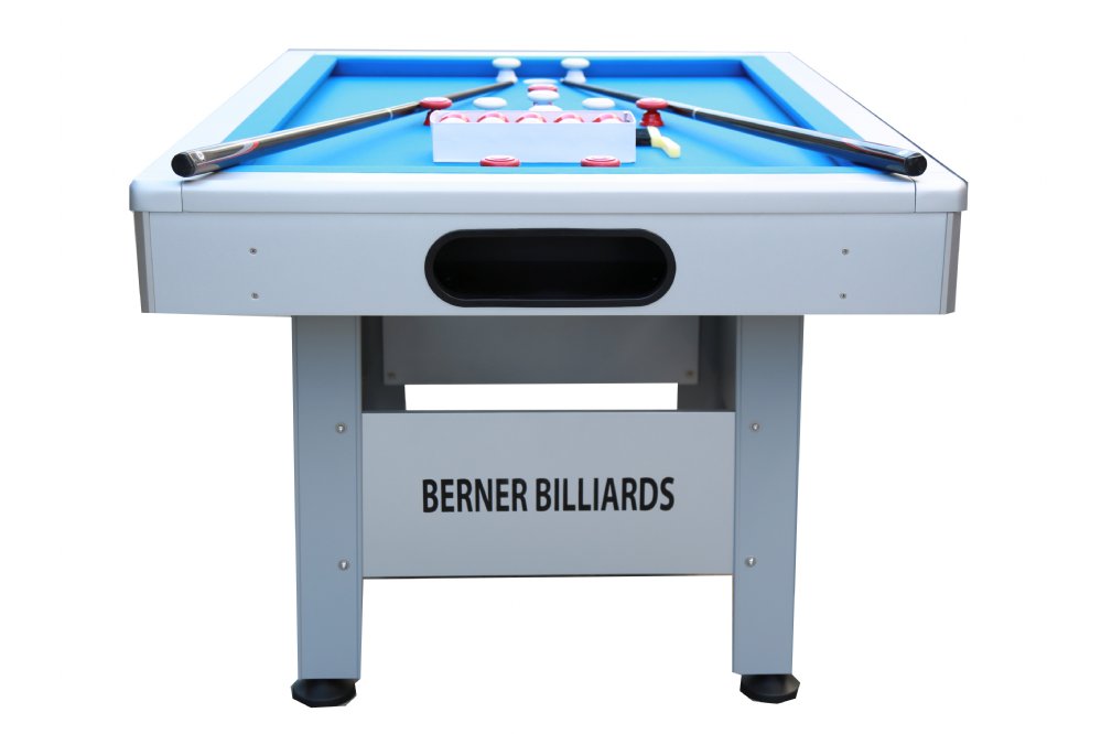 The Orlando Outdoor Bumper Pool Table in Black (Non-Slate) by Berner Billiards.