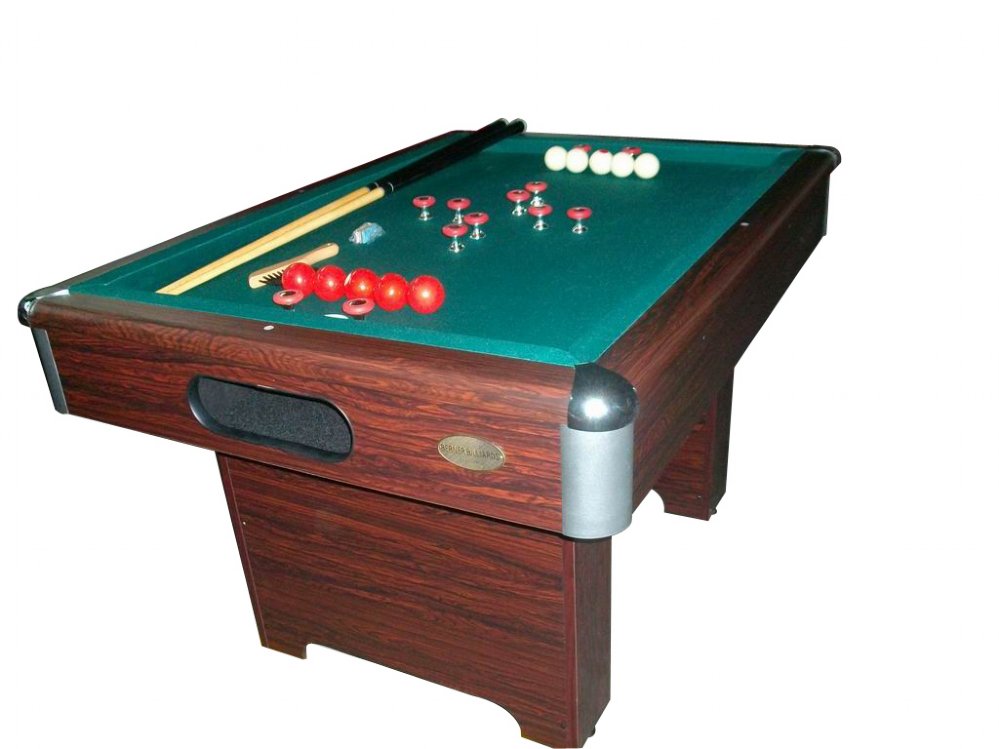 &quot;The Basic&quot; Slate Bumper Pool Table by Berner Billiards.